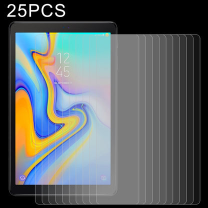 Tablet screen protector tempered glass set, 25-pack clear films layered on tablet front