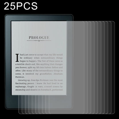 Tablet screen protector set: 25 tempered glass films, 2.5D 9H, clear
