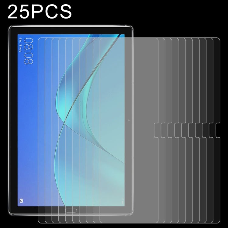 Tablet tempered glass screen protectors, 25-pack with precise edge coverage