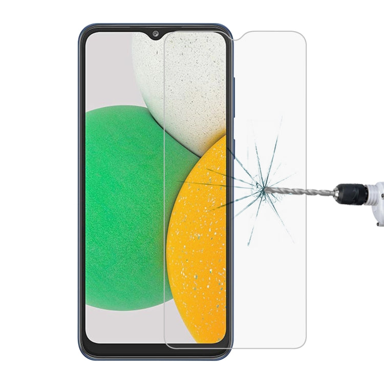 Tempered glass screen protector film for phone screen with impact crack
