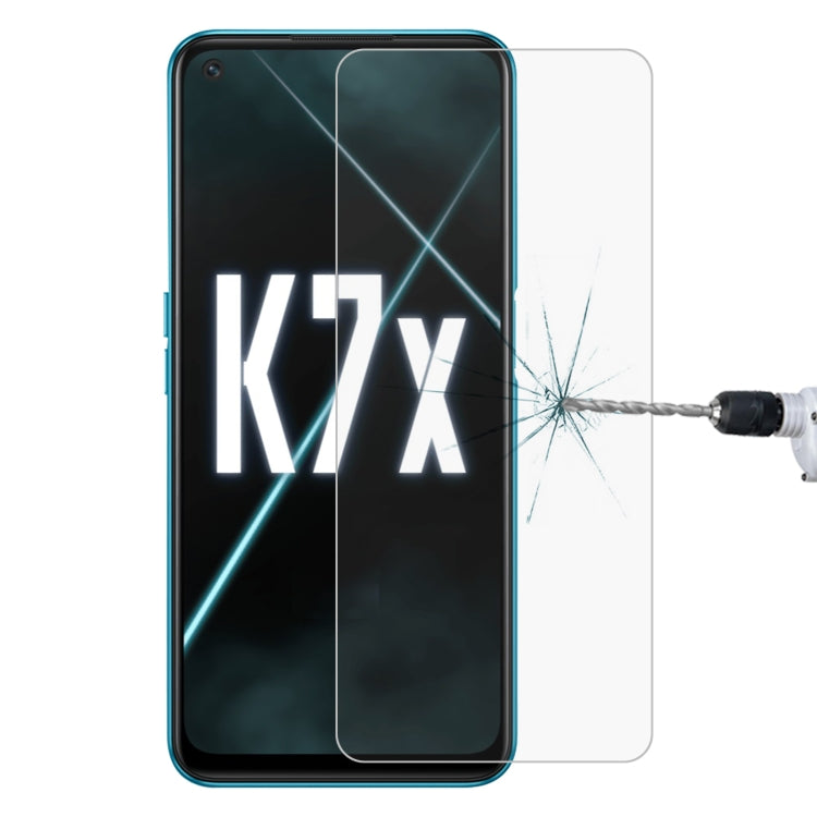2.5D 9H tempered glass screen protector for smartphone display, fitted for K7x