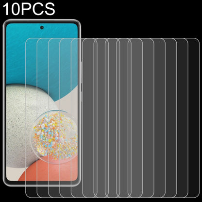 10-pack 2.5D tempered glass screen protector films; phone display cover with stacked set