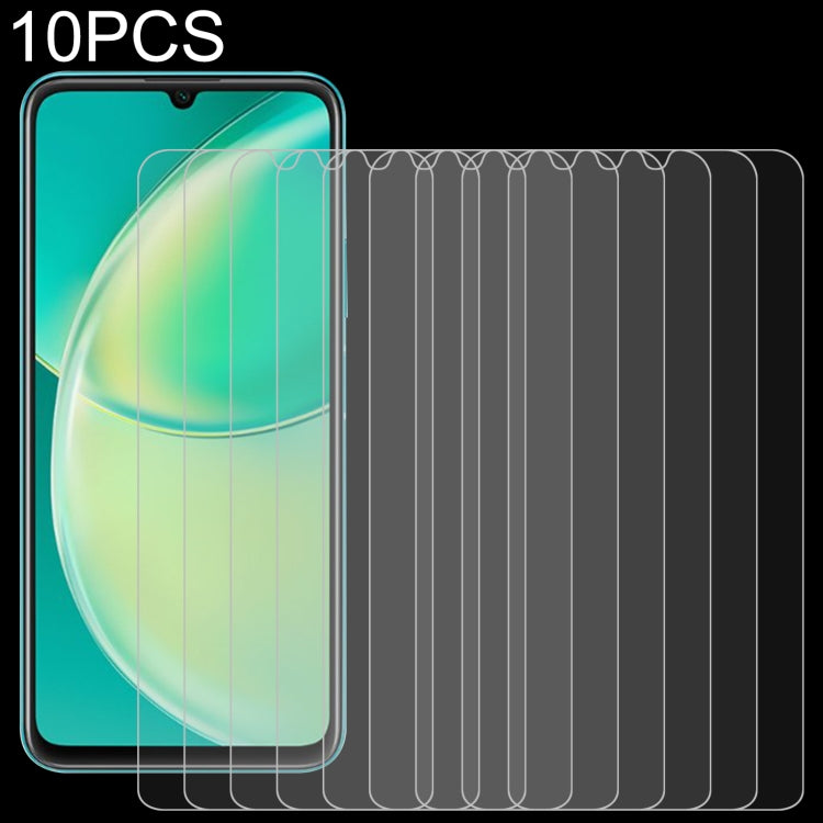 Tempered glass screen protectors set of 10 with clear curved-edge screen covers