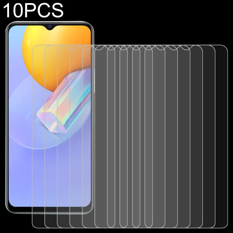 10PCS 2.5D tempered glass screen protector films, 9H protective glass set