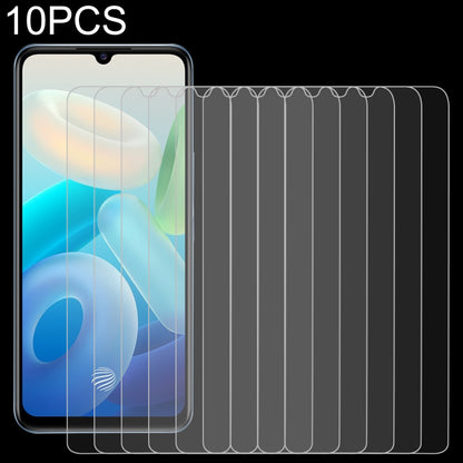 10PCS tempered glass screen protectors, 2.5D rounded edges, 9H impact resistance