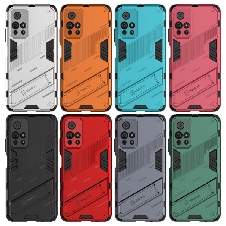 Rugged phone case colors set: white, orange, blue, pink, black, red, gray, green