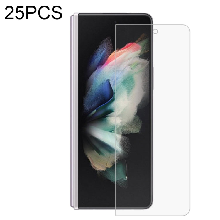 Clear hydrogel screen protector film set for smartphone front display, rounded corners