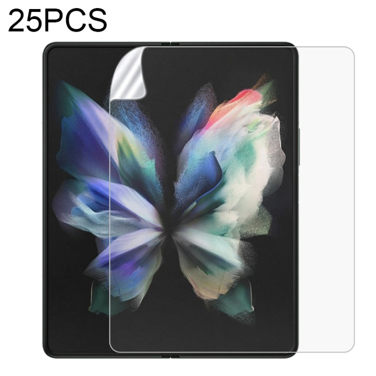 Hydrogel screen protector film (25-pack) with full-screen coverage on dark display