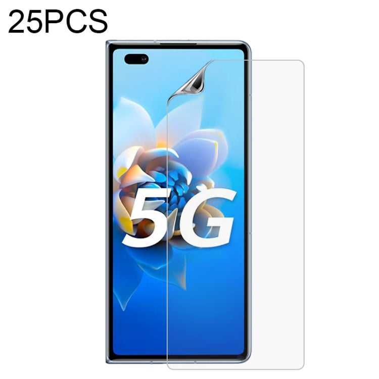 Hydrogel screen protector film (25-pack) covering front smartphone screen