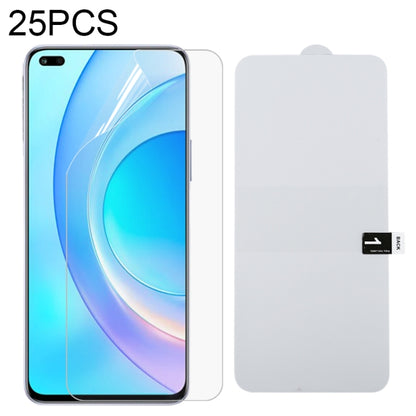 Hydrogel screen protector film (25-pack) with front film and backing card