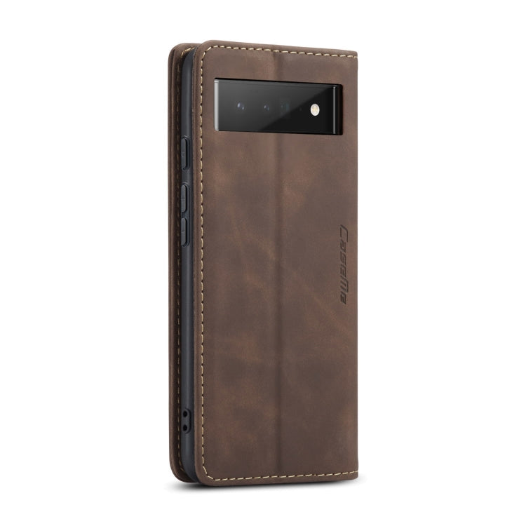Brown leather vertical card window flip phone case with stitched trim and access cutouts