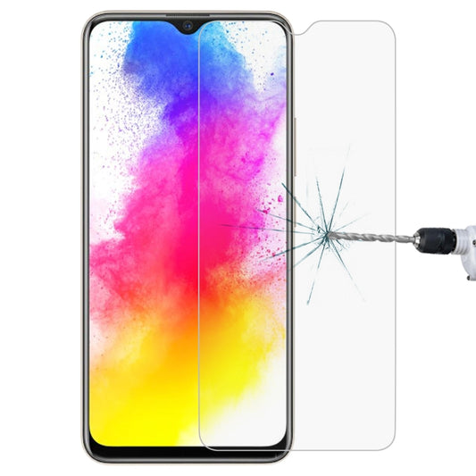Tempered glass screen protector film for smartphone display with shock protection