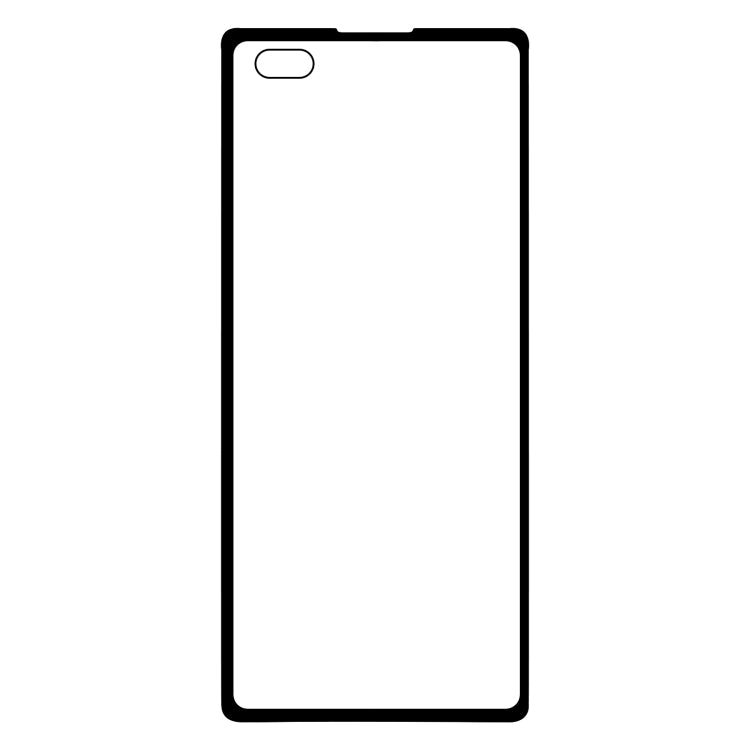 Full glue tempered glass screen protector film, clear sheet with front camera cutout