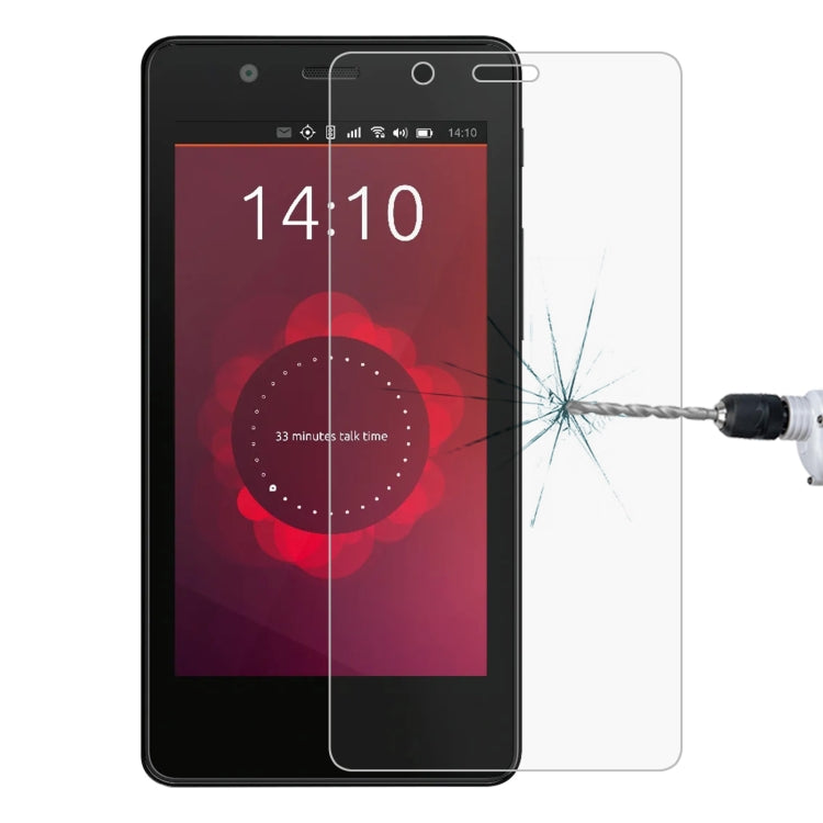 Tempered glass screen protector on smartphone display, clear film guarding against cracks