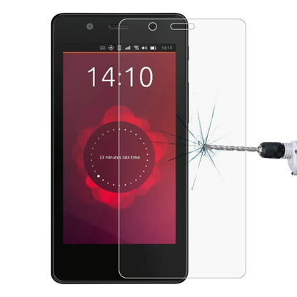Tempered glass screen protector on smartphone display, clear film guarding against cracks