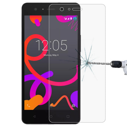 9H tempered glass screen protector film with 2.5D curved edges; crack impact shown