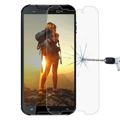 Clear tempered glass screen protector film covering smartphone screen, 2.5D curved edge