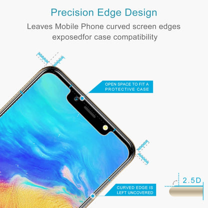 Tempered glass screen protector with open-edge design for curved smartphone screens
