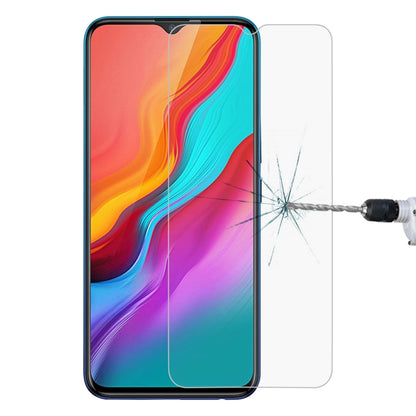 9H tempered glass screen protector film with 2.5D curved edges; crack test shown