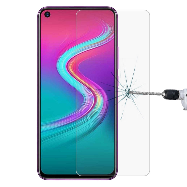 9H tempered glass screen protector with 2.5D curved edges; cracked film area shown