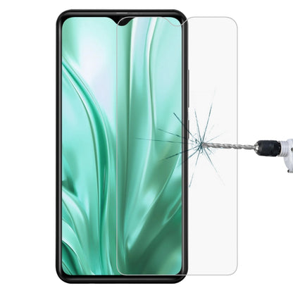 9H tempered glass screen protector film with 2.5D curved edges; crack test shown