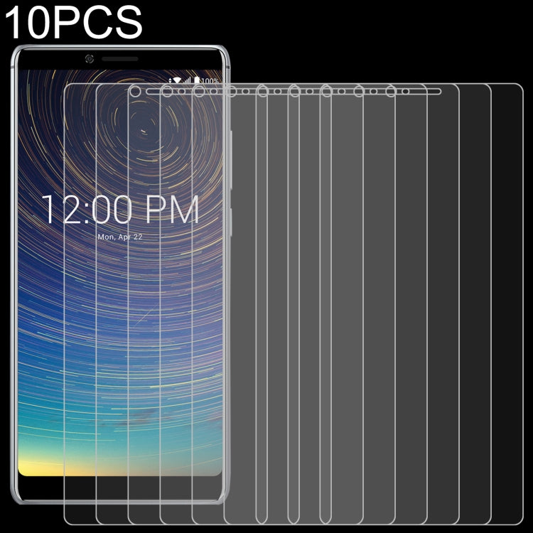 10-pack tempered glass screen protector films with 2.5D rounded edge for smartphone front