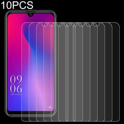 10-pack clear 2.5D tempered glass screen protectors with rounded edges for phone front