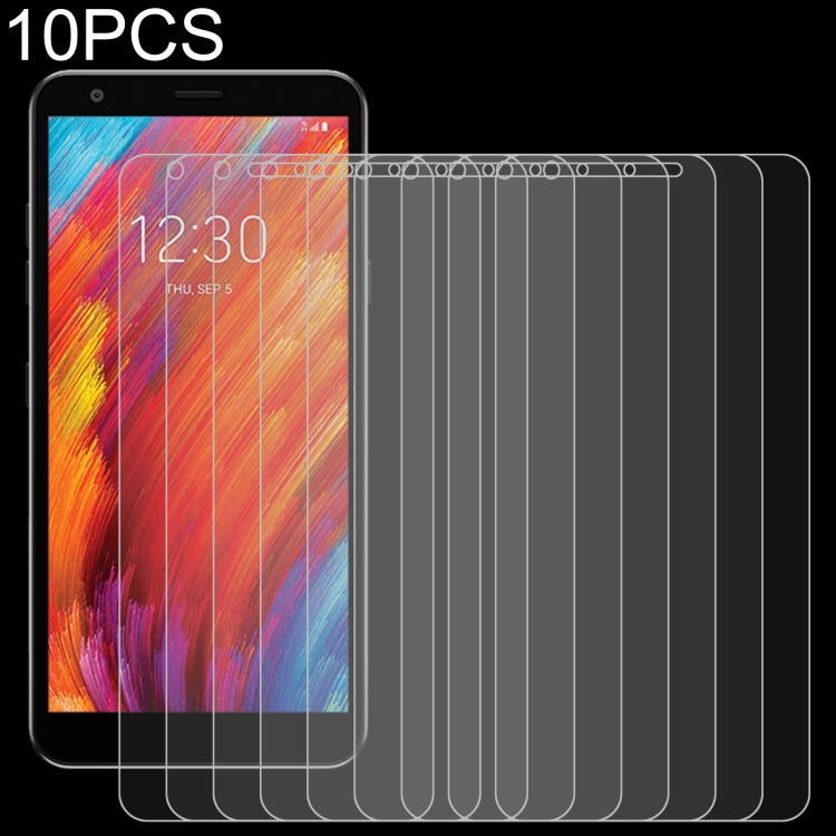 10-pack clear 2.5D tempered glass screen protectors with smooth rounded edges