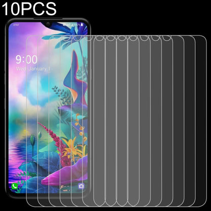 Set of 10 clear 2.5D tempered glass screen protectors, rounded-edge fit for front glass