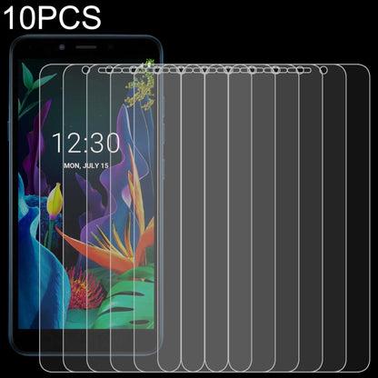 Tempered glass screen protectors, 10-pack, 2.5D rounded edge, stacked for display