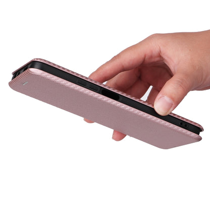 Pink magnetic flip phone case showing the fold cover edge and side openings.