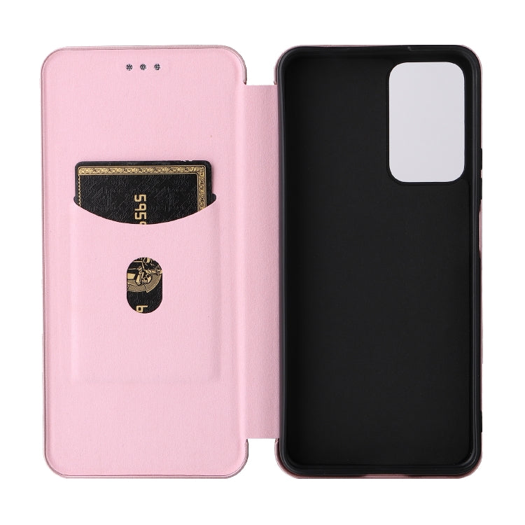 Pink magnetic flip phone case opened: inner card pocket and TPU back cover.