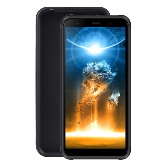 Black TPU phone case with clear screen opening, fitted around phone edges