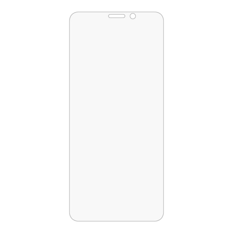 Tempered glass screen protector sheet, clear with rounded corners