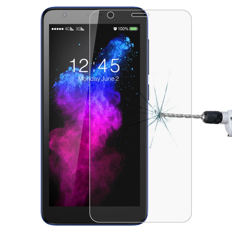 Clear tempered glass screen protector for smartphone display with rounded corners