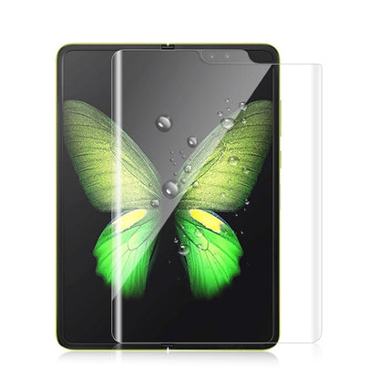 Clear hydrogel hydrogel screen protector film on foldable phone, full-cover display protection