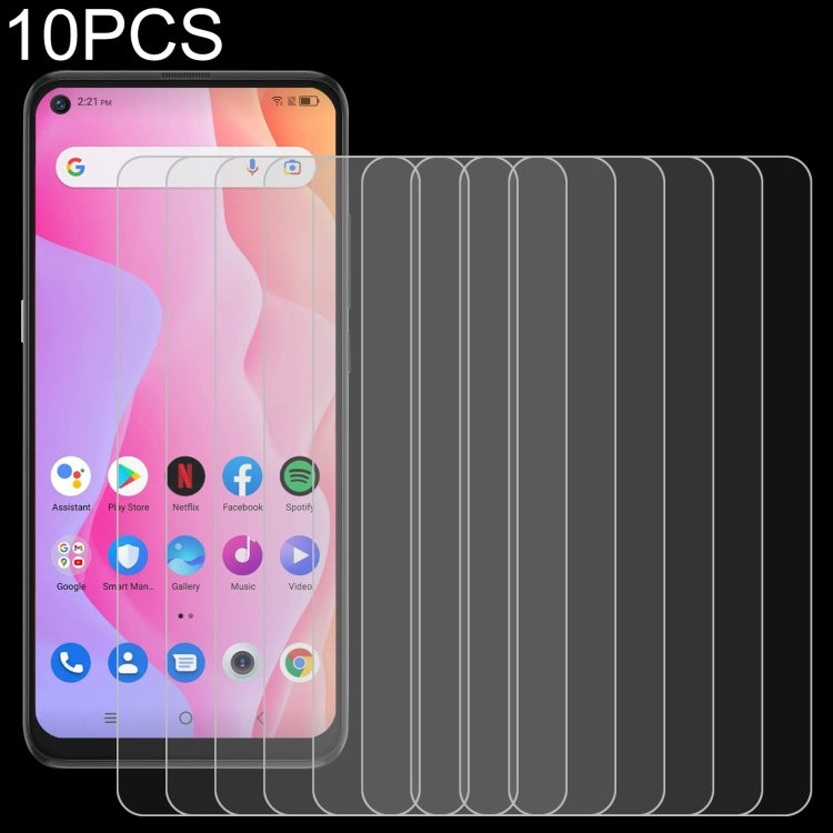 10PCS tempered glass screen protector pack with 2.5D curved glass pieces