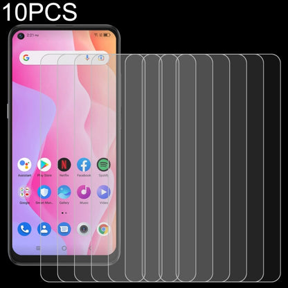 10PCS tempered glass screen protector pack with 2.5D curved glass pieces