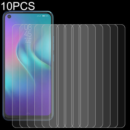 Set of 10 9H 2.5D tempered-glass screen protectors with curved-edge coverage