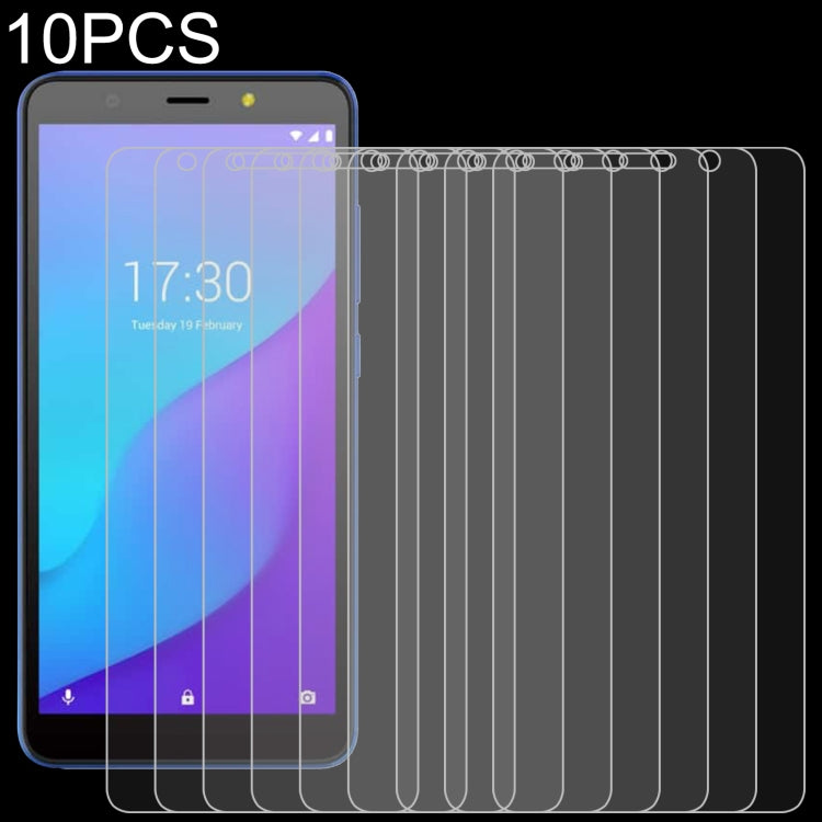 Tempered glass screen protector set, 10 pcs, clear 2.5D curved-edge glass films