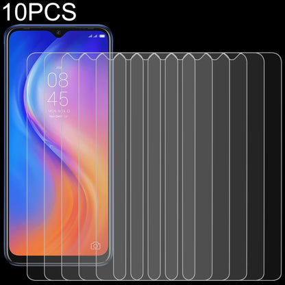 Set of 10 tempered glass screen protectors, curved 2.5D edge design