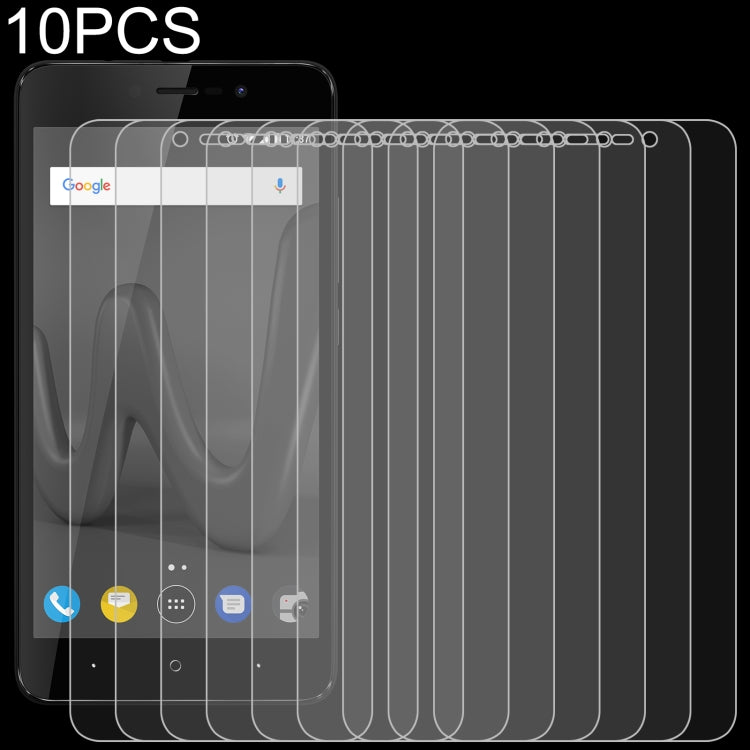 10-pack clear 2.5D tempered glass screen protectors for smartphone display
