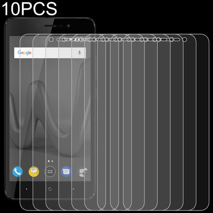 10-pack clear 2.5D tempered glass screen protectors for smartphone display