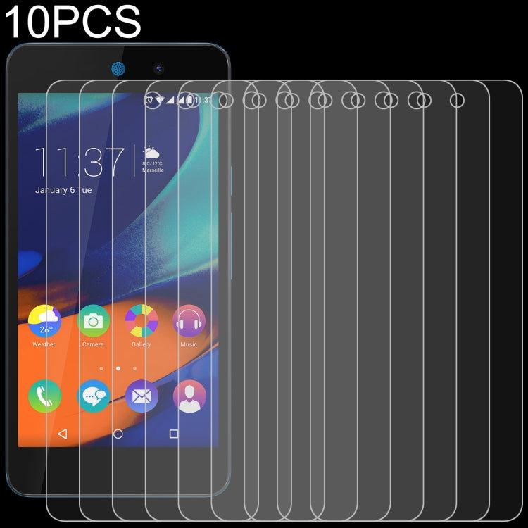 Tempered glass screen protector set, 10 pcs, clear 2.5D curved film covers