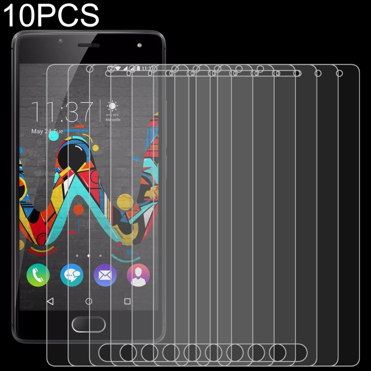 Tempered glass phone screen protector pack, 10 pcs, clear 2.5D curved films