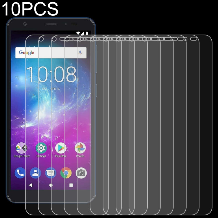 Pack of 10 2.5D tempered glass screen protectors with 9H hardness, 0.26mm thickness