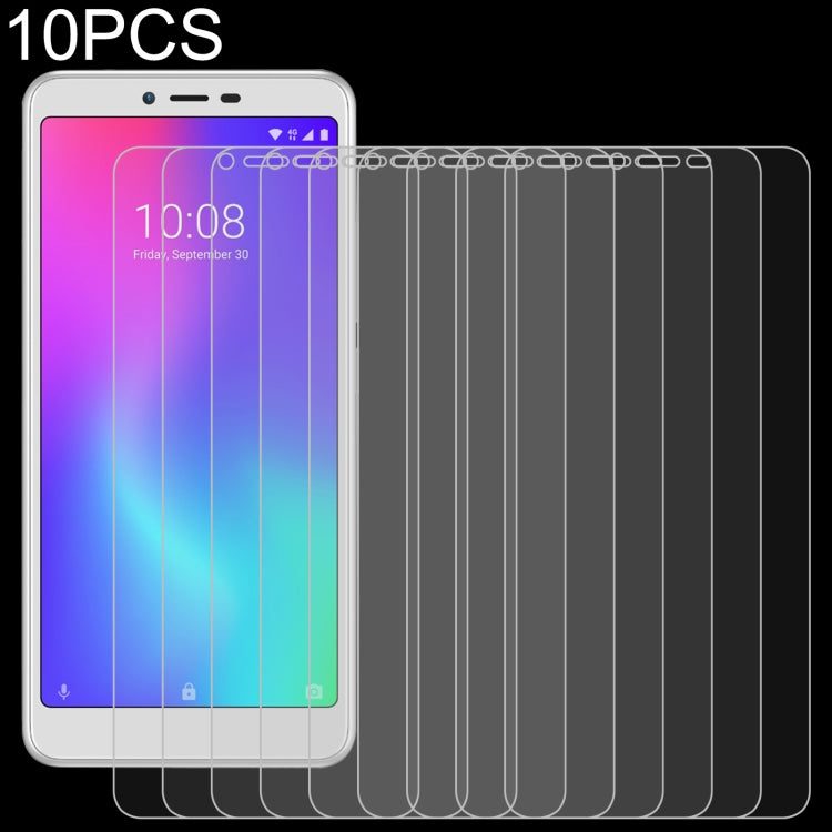 Set of 10 tempered glass screen protectors with rounded 2.5D corners