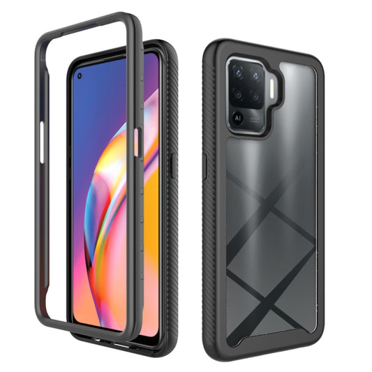 Black shockproof phone case with textured sides and camera cutout