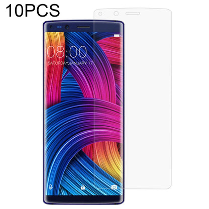 Tempered glass screen protector set (10-pack), 2.5D clear for blue/purple phone screen