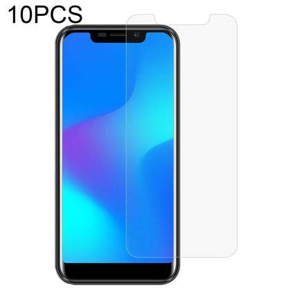 Clear tempered glass screen protector film applied on smartphone, 2.5D curved corners